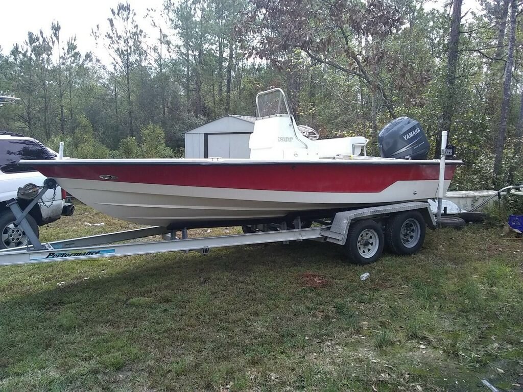 Red Boat Painted by Wilmington Boat Services